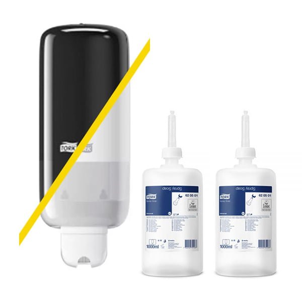 pachet-sapun-spray-tork-dispenser