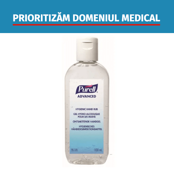 Dezinfectant maini gel Gojo Purell Advanced flacon 100 ml