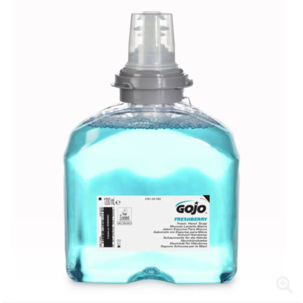 Sapun spuma GOJO® Freshberry TFX 5361 1200 ml, pentru dozatoare cu senzor, certificat ecologic Ecolabel