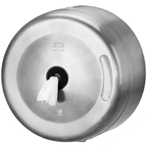 Dispenser hartie igienica Tork Smartone T8, din inox, pentru role de hartie igienica derulare centrala