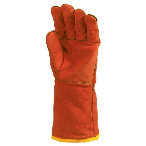 Manusi pentru sudura, din piele spalt culoare rosie, marimea 10 - Coverguard