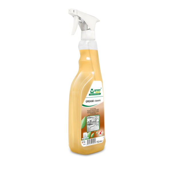 Detergent  ecologic GREASE Classic, Green Care, degresant pentru suprafetele din bucatarie, frigidere, cuptoare, aparate de feliat si taiat, 750ml, certificat Ecolabel
