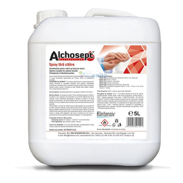 dezinfectant_maini_alcholsept_klintensiv_kli32 Dezinfectant de maini Klintensiv Alcholsept 85 % alcool etilic KLI32, 5L