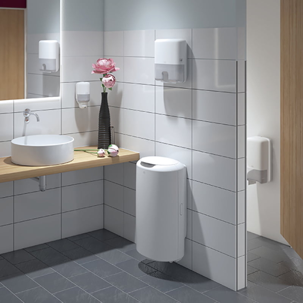 Dispenser hartie igienica 2 role Tork Twin 557500 T6, alb