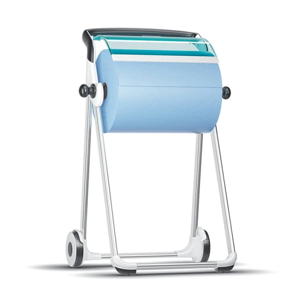 Dispenser mobil suport pentru rola industriala Tork 652000 W1 turqoise