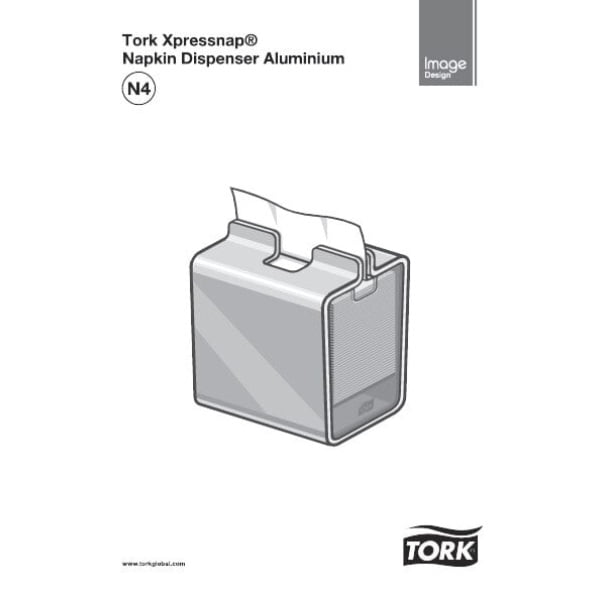 Dispenser servetele de masa Tork Xpressnap 274002 N4, aluminiu
