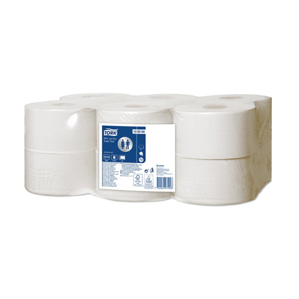 Hartie igienica rola Tork Mini Jumbo Advanced T2 120280, 2 straturi, 170 m/rola