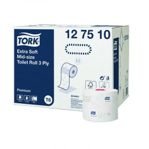 Hartie igienica Tork 127510 T6 extra fina premium, 3 straturi, 70 m/rola