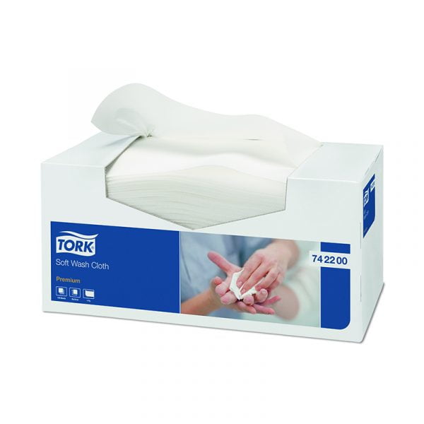Lavete  premium Tork 742200, albe, 135 buc/pachet