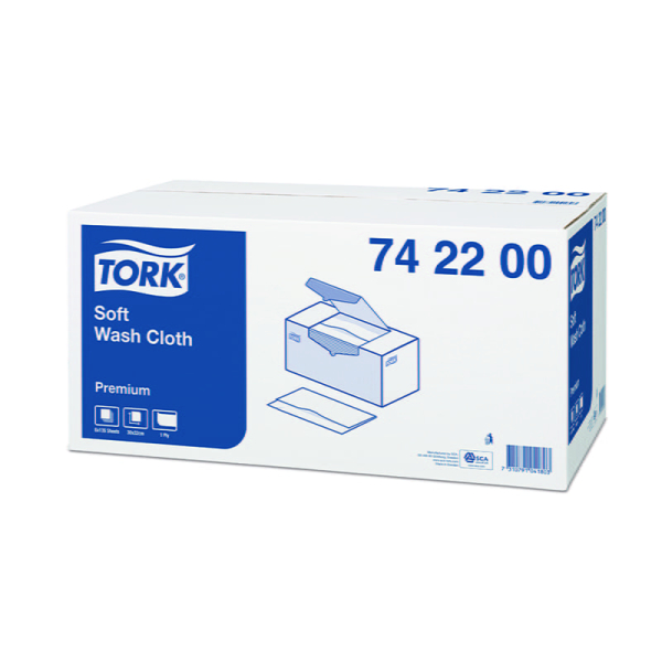 Lavete  premium Tork 742200, albe, 135 buc/pachet