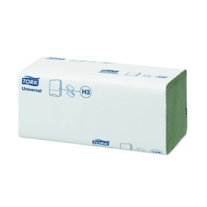 Prosoape de hartie Tork Universal 290135, 1 strat, verzi, 23x25 cm, 200 servetele/pachet