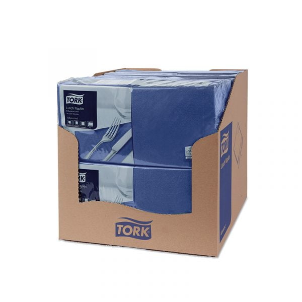 Servetele de masa Tork 477215 albastru inchis, 2 straturi, 200 buc/pachet