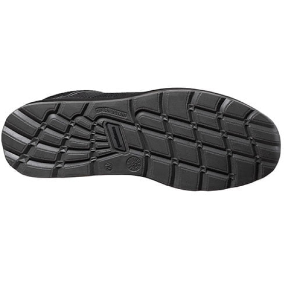 Pantofi protectie usori, S1P, SRC, MILERITE, model sport, negru, bombeu si lamela metalica, respirabilitate si confort, Coverguard