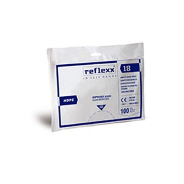 Manusi de unica folosinta din polietilena REFLEXX 18 - ambalare: 10 pungi x 100 buc