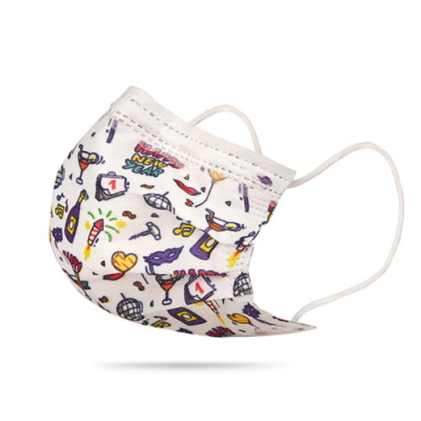 Masti chirurgicale pentru adulti de unica folosinta colorate, 3 pliuri, tipIIR, 20 buc/pachet