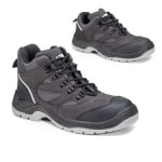 CG9SIH150_CG9SIL150_Pantofi_Bocanci de protectie S3, SRC, SILVER cu bombeu metalic, partea superioara hidrofuga, respirabila, dunga reflectorizanta la spate