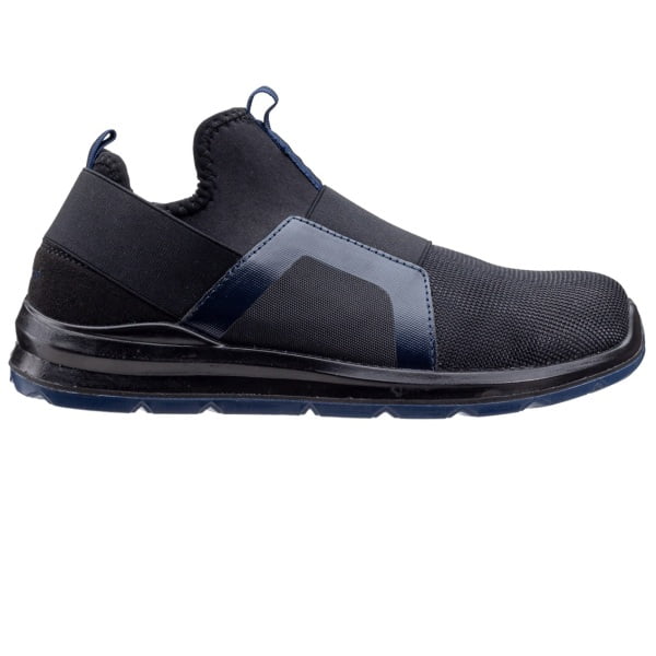 Pantofi de protectie usori S1P, SRC, PARAIBA,negru/albastru, bombeu compozit, lamela anti-perforatie textila, Coverguard