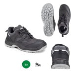 CG9SIL150_Pantofi de protectie S3, SRC, SILVER cu bombeu metalic, partea superioara hidrofuga, respirabila, dunga reflectorizanta la spate_princ