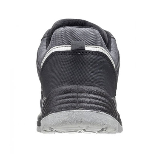 Pantofi de protectie S3, SRC, SILVER cu bombeu metalic, partea superioara hidrofuga, respirabila, dunga reflectorizanta la spate