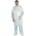 CG41114_Halat de unica folosinta, Tidy Professional, alb, din polipropilena, cu capse,  40 g/m²_1