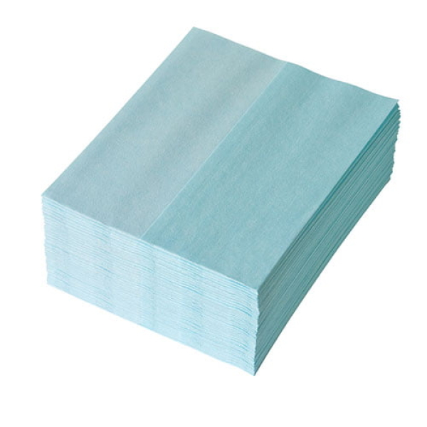 TEM67066 Lavete Profix Escon Print, amestec fibre de celuloza cu poliester,1 strat,turcoaz, dimensiune: 30*38 cm, 50 portii/pachet