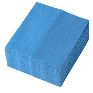 Lavete Profix Temca, disponibile pe coduri de culori, amestec de vascoza cu PET, pliate Z, albastre, dimensiune:36*32 cm, 32 portii/pachet