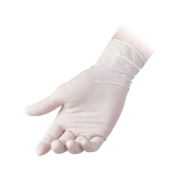 Manusi latex pudrat de unica folosinta R40 , 0.09 microni grosime, 100/cutie