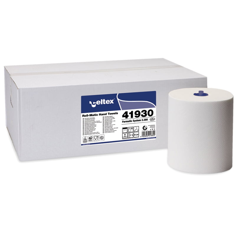 Rola prosoape hartie autocut 2 straturi, 280ml 6 role/bax, Celtex Formatic 41930, compatibila cu dispenser CE92690