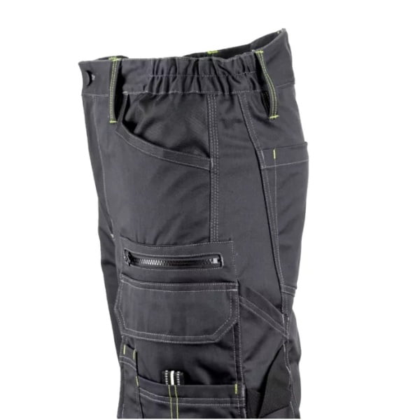 Pantaloni de lucru, talie BARVA , gri, tercot, 270g/ m², 60% bumbac, 40% poliester, cu intarituri Oxford 600 D, buzunare multiple