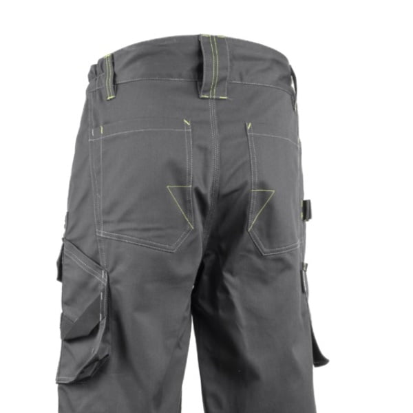 Pantaloni de lucru, talie BARVA , gri, tercot, 270g/ m², 60% bumbac, 40% poliester, cu intarituri Oxford 600 D, buzunare multiple