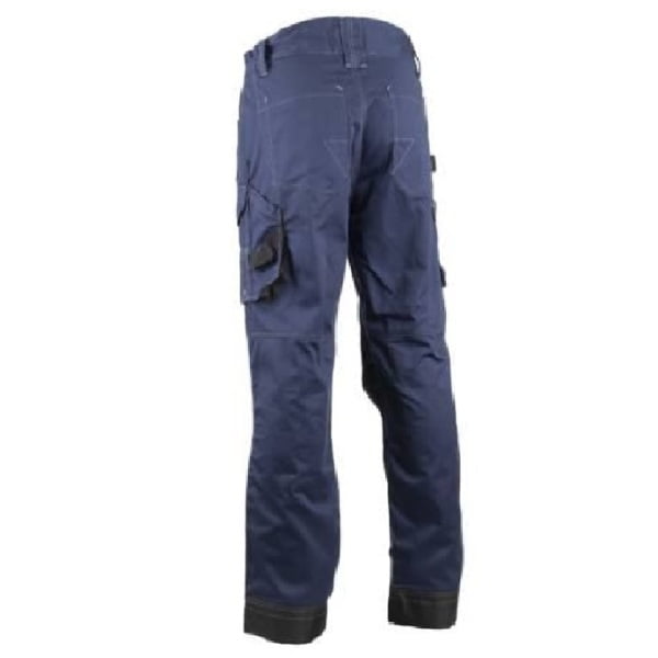 Pantaloni de lucru, talie BARVA , albastru inchis, tercot, 270g/ m², 60% bumbac, 40% poliester, cu intarituri Oxford 600 D, buzunare multiple