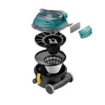 Aspirator profesional V-CAN-12 pentru mediu uscat, putere 900W, cablu retractabil 12m_parti