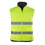 CG7ROPY_Haina de lucru pentru iarna, HI-VIZ, 4 in 1, reflectorizanta, multifunctionala, impermeabila, ROADWAY 4IN1, galben-albastru inchis, jacheta detasabila, geaca de iarna si vesta_vesta