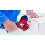 Banda de ambalare tesa® 4280 PV0, culoare transparenta, latime 48 mm, lungime 66 m-aplicare4