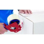 Banda de ambalare tesa® 4280 PV0, culoare transparenta, latime 48 mm, lungime 66 m-aplicare5
