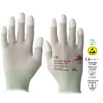 KCL471_Manusi de protectie ESD cu imersie PU pe degete, CovaSpec 471, din poliamida si fir de carbon, certificate EN 16350_2014_2