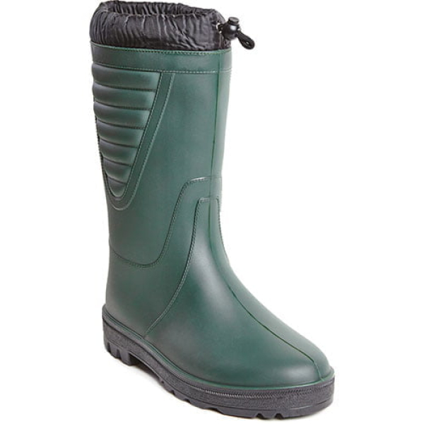 Cizme din PVC, imblanite, FROST GREEN, verzi, captuseala din blana sintetica, talpa anti-alunecare, flexibila, Coverguard