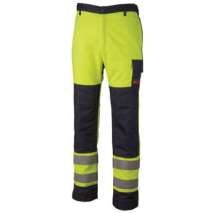 Pantaloni talie multi-risc THOR , HI-VIZ, antistatici, ignifugi, cu protectie mecanica, protectie  impotriva arcului electric si a stropilor de chimicale, cu benzi reflectorinzate