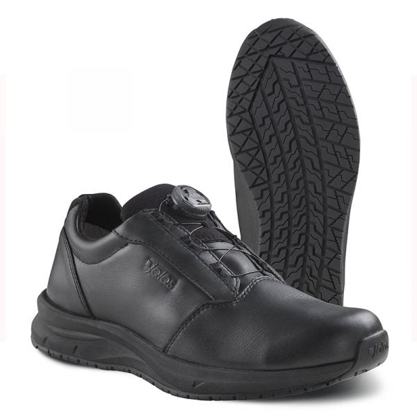 Pantofi de lucru, negru. talpa de nitril cauciucat, exterior din piele integrala, JALAS SPOC 5352