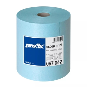 Lavete Profix Escon Print, amestec fibre de celuloza cu poliester,1 strat,turcoaz, dimensiune: 30*38 cm, 500 portii