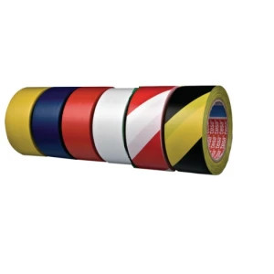 Banda de marcare pentru pardoseli, diverse culori, suport PVC latime 50 mm, lungime 33 de metri tesa® 60760