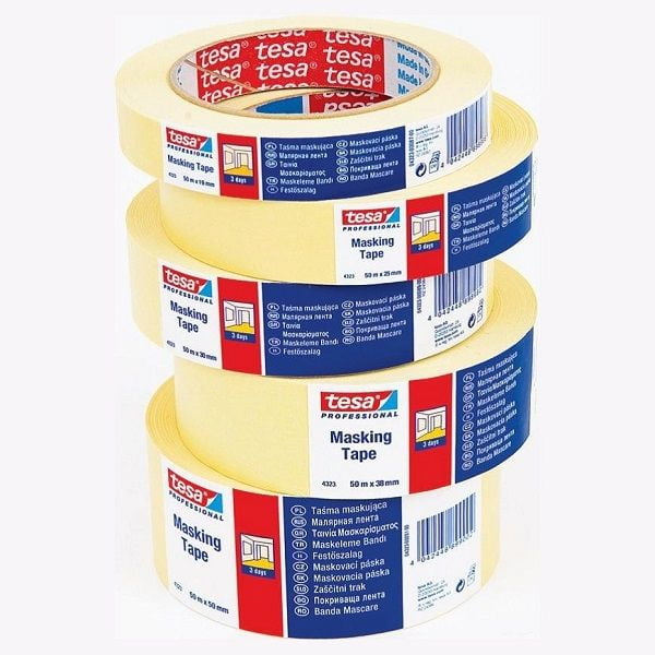 Banda de mascare din hartie tesa®4323, latime 50 mm , lungime 50 m