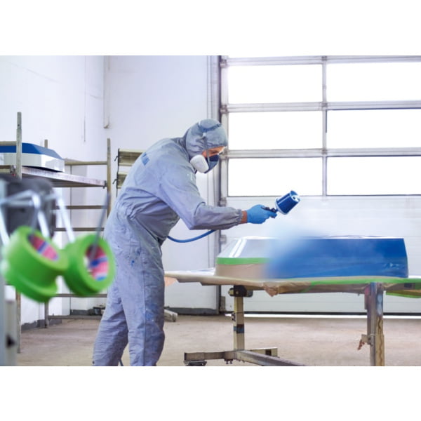 Banda de mascare din hartie tesa®4338, culoare verde, latime 75 mm , lungime 50 m pentru vopsire prin pulverizare, vopsire in camp electrostatic