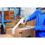 Banda ecologica din hartie TESA®4713 pentru ambalare, alba , latime 50 de mm, lungime 50 de metri, certificat FSC