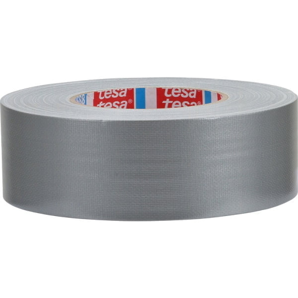 Banda textila tesa® 4688, argintiu, latime 50 mm, lungime 50m, pentru marcare, mascare, ambalare, protejare, fixare și închidere