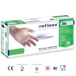 R36_Manusi de vinil nepudrate, de unica folosinta, Reflexx 36, ambidextre, 100% fara latex, certificate pentru folosire in industria alimentara, si EU 2017745 (MDR), EN 455 1,2,3 & 4, 100 buc_cutie_5