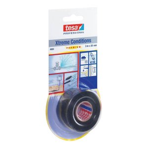 Banda auto-sudanta pentru conditii extreme tesa® 4600 Xtreme Conditions, culoare negru, din silicon, latime 25 mm, lungime 3 m