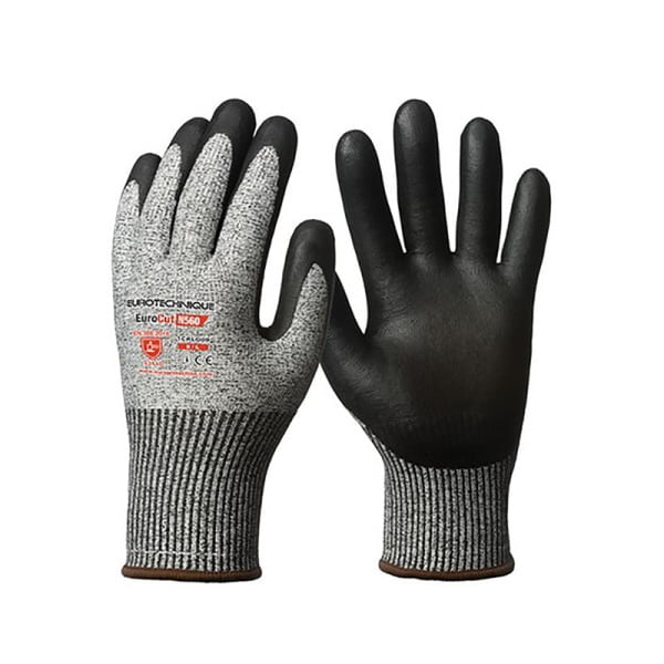 Manusi cu resistenta la taiere 4/D , imersate cu nitril poros pe palma, Coverguard EUROCUT 5 . Marimi:6-11. EN388:2016 4344D