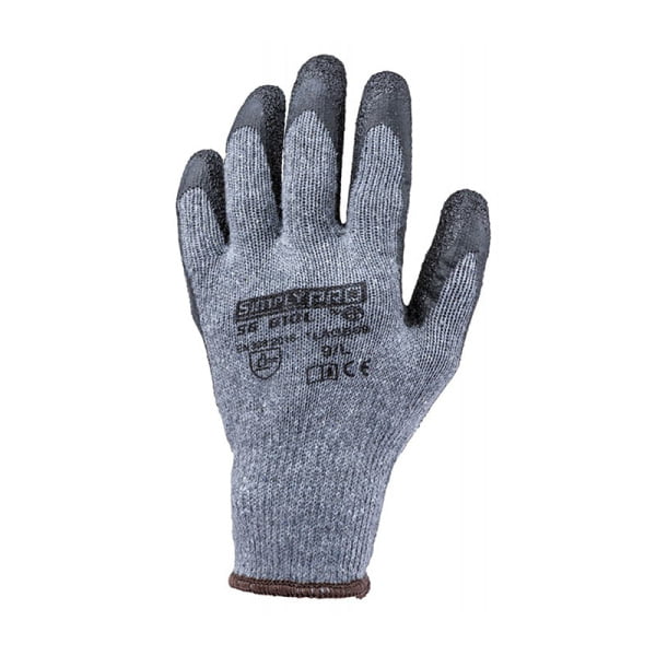 Manusi de protectie imersate in latex poros pe palma, EUROSTRONG SG810L, gri, aderenta ridicata in conditii umede, Coverguard