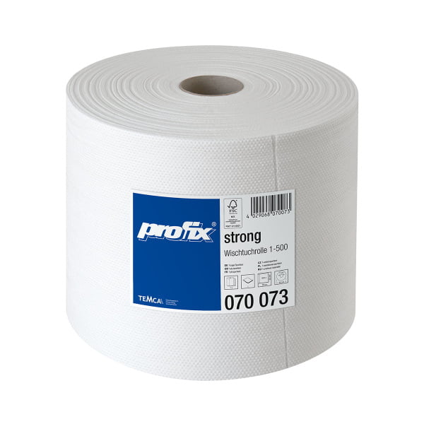 Rola lavete industriala alba Profix Strong FSC® wiping cloth roll 70073